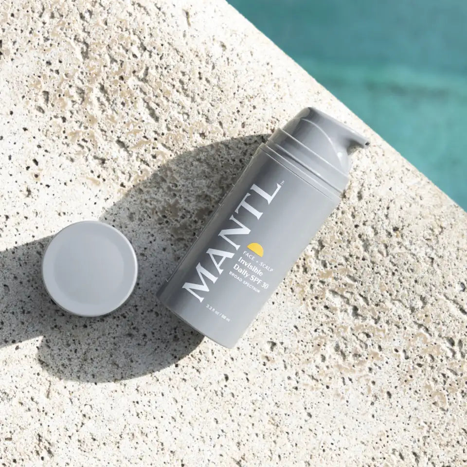 MANTL Invisible Daily SPF 30 by the pool